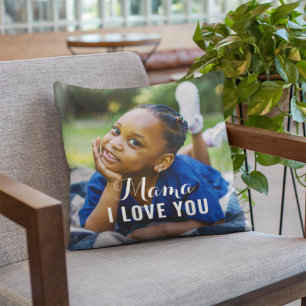 Mama We Love You Personalised Mothers Day Photo Cushion