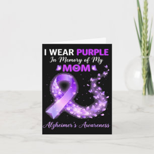 Mama wear purple in memory of mum alzheimer’s card