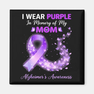 Mama wear purple in memory of mum alzheimer’s magnet