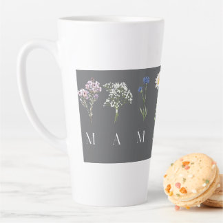 Mama Wildflower Mother's Day Gift Latte Mug