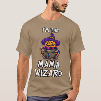 Mama Wizard Halloween Matching Family Costume T-Shirt