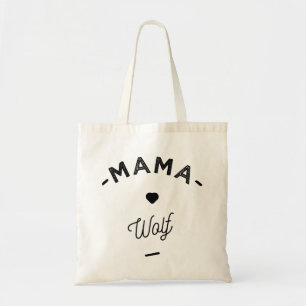 Mama wolf tote bag