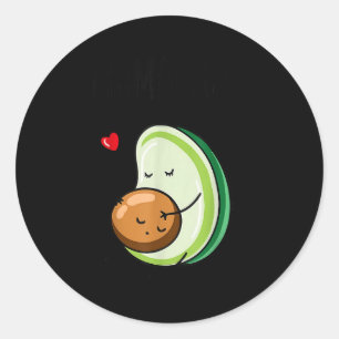 Mamacado Avocado Pregnant Mom Pregnancy Avo  Classic Round Sticker