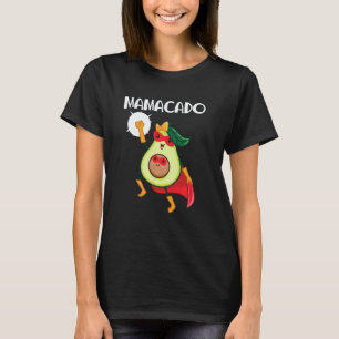 Mamacado Cute Avocado Mum Pregnancy Announcement V T-Shirt