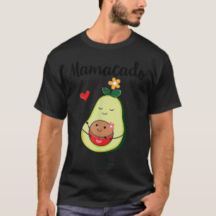 Mamacado Cute Avocado Pregnant Mum Pregnancy Annou T-Shirt