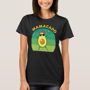 Mamacado Dabbing Pregnant Avocado Mum Vegetarian V T-Shirt