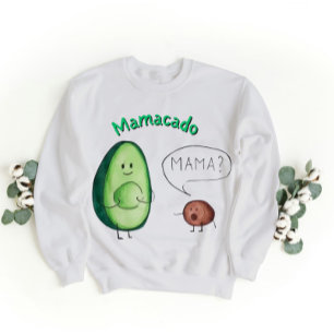 Mamacado Funny Avocado Mum Design – Cute Pun Gift  Sweatshirt