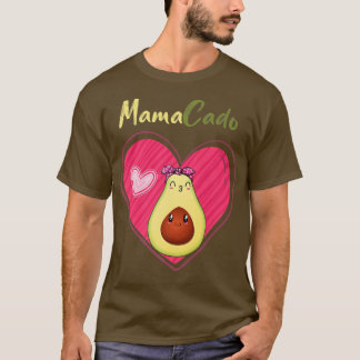 Mamacado Funny Cute Avocado Pregnant Mum Pregnancy T-Shirt