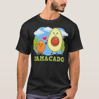 Mamacado Mama Avocado With Seed Funny Vegan Mum Mo T-Shirt