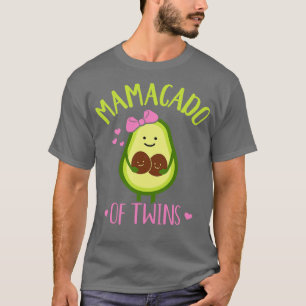 Mamacado mum of twins pregnancy announcement T-Shirt