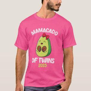 MAMACADO OF TWINS 2025 Funny Twin Mum Advocado T-Shirt