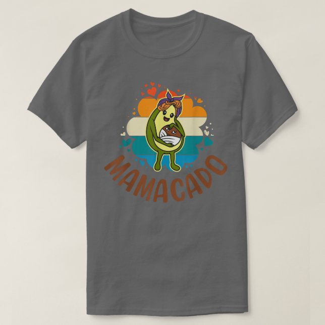 Mamacado, Womens Avocado For Girls, Cute Mum, Baby T-Shirt (Design Front)
