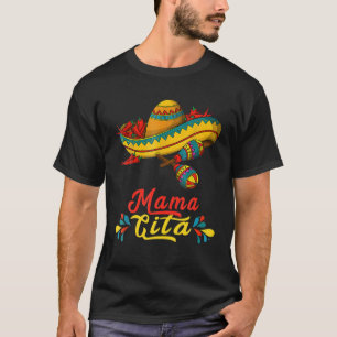 Mamacita Cinco De Mayo Taco Fiesta Mum Funny Mexic T-Shirt