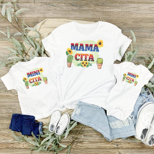 Mamacita, Mommy and Me With Cactus and Sunflowers T-Shirt