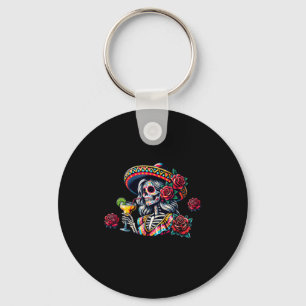 Mamacita Needs A Margarita Boozy Skeleton Cinco De Key Ring