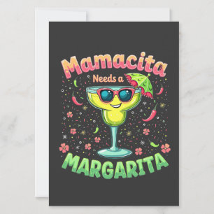 Mamacita Needs a Margarita Cinco De Mayo Party Invitation