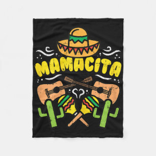 Mamacita Sombrero Cinco De Mayo Fiesta Mexican Men Fleece Blanket