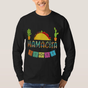 Mamacita Taco Mexican Fiesta Cactus Cinco De Mayo T-Shirt