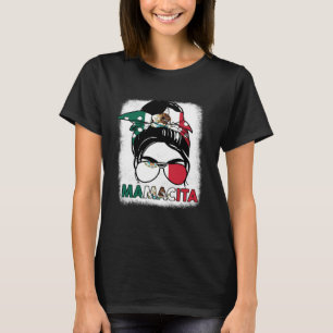 Mamacita Women Mother Day Mexican Flag Mexico Mum T-Shirt