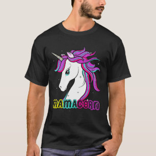 Mamacorn Cute Unicorn Mum Costume  Mother's Day T-Shirt