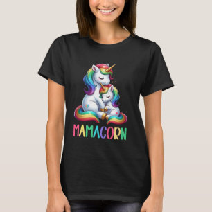 Mamacorn Unicorn Costume Funny Mum Mama Mother's D T-Shirt