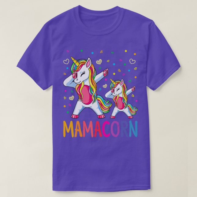 Mamacorn Unicorn Costume Mom Mothers Day  T-Shirt (Design Front)