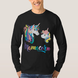 Mamacorn Unicorn Face Mother's Day Mum & Daughter T-Shirt