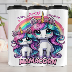 Mamacorn: Unicorn Mum, Daughter Love Thermal Tumbler