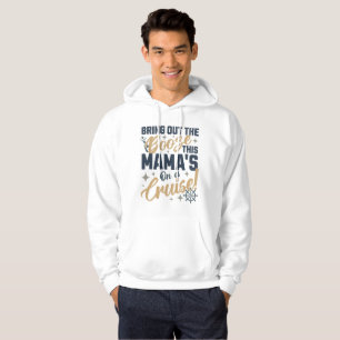 Mama's Booze Cruise Party Typography Hoodie