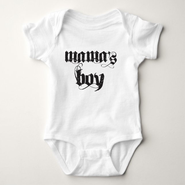 Mama's boy baby bodysuit (Front)