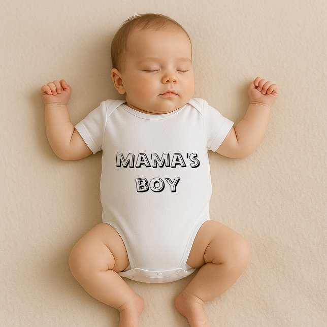 Mama's boy baby bodysuit (Creator Uploaded)