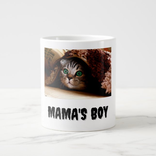 Mama's Boy  Large Coffee Mug (Front)