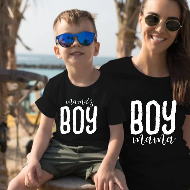 Mama's boy Mum Son Matching Tri-Blend Shirt (Creator Uploaded)