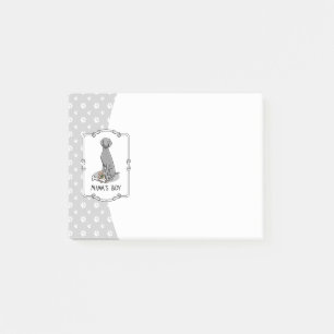 Mama's Boy Weimaraner (grey 1) toys dog mum Cute Post-it Notes