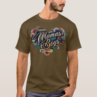 Mamas Boys VIGNETTE VINTAGE COLOR T-Shirt