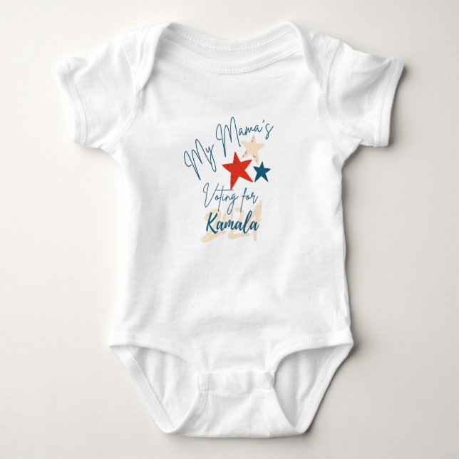 Mamas for Kamala 2024  Baby Bodysuit (Front)