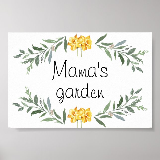 Mama's garden Poster (Front)