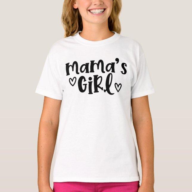 Mama's Girl Coordinating Mum and Me Mother's Day T-Shirt (Front)