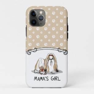 Mama's Girl Shih Tzu (tan white) Dog Mum Cute Case-Mate iPhone Case