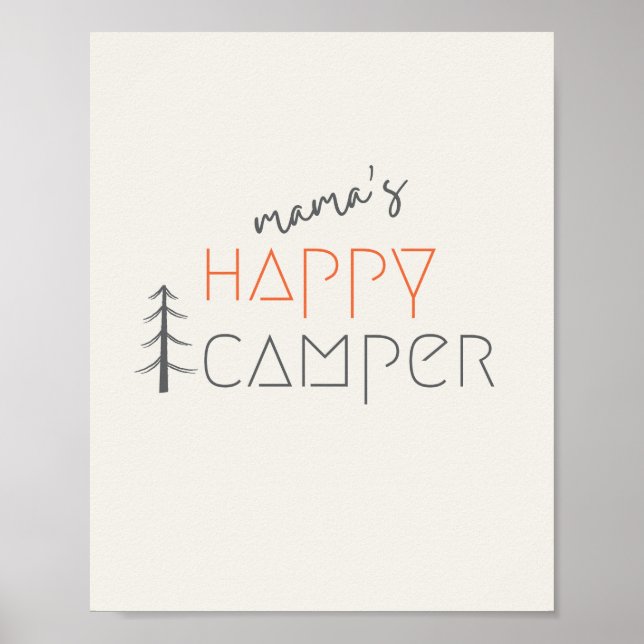 mama's happy camper. Poster & Prints (Front)