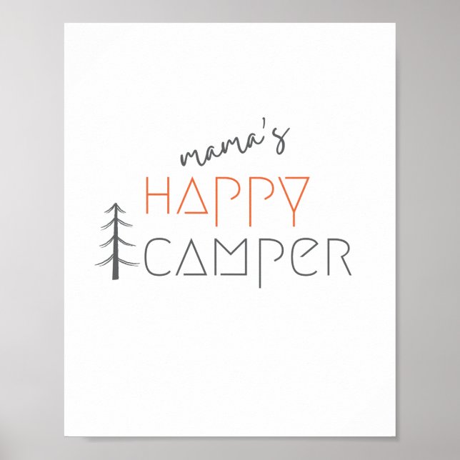mama's happy camper. Poster & Prints (Front)