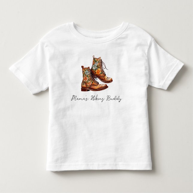 Mamas Hiking Buddy Girls Toddler T-Shirt (Front)