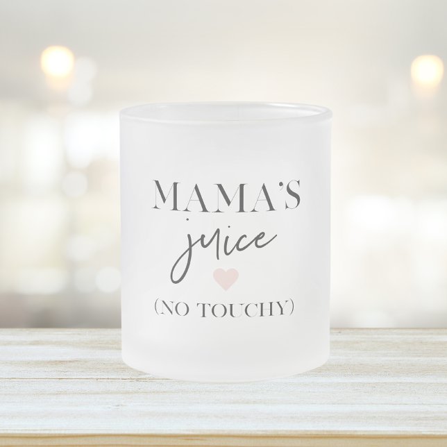 Mama's Juice Funny Quote | Best Mama Gift  Frosted Glass Coffee Mug (Creator Uploaded)
