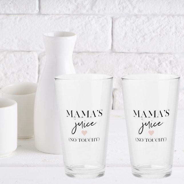 Mama's Juice Funny Quote | Best Mama Gift  Glass (Creator Uploaded)