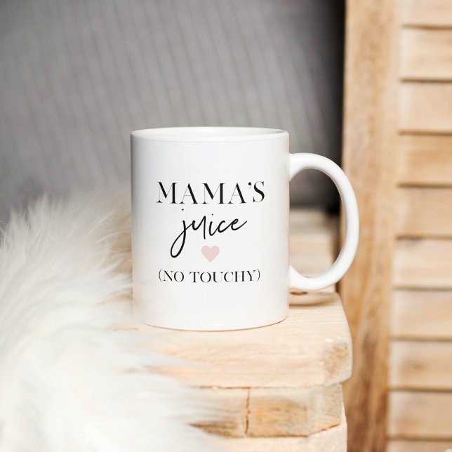 Mama's Juice Funny Quote | Best Mama Gift  Two-Tone Coffee Mug (Creator Uploaded)