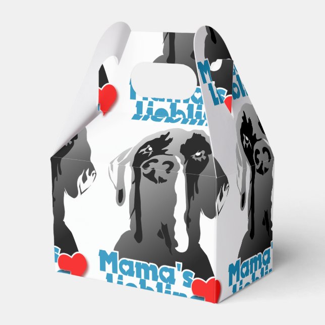 Mamas Lieblings Dogge Favour Box (Back Side)
