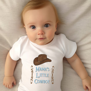 Mama's Little Cowboy Baby Bodysuit