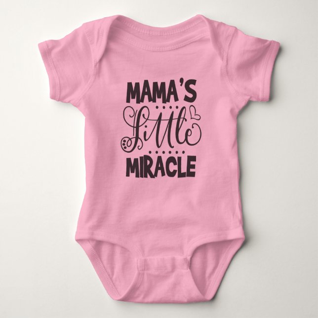 Mama's Little Miracle Baby Bodysuit (Front)