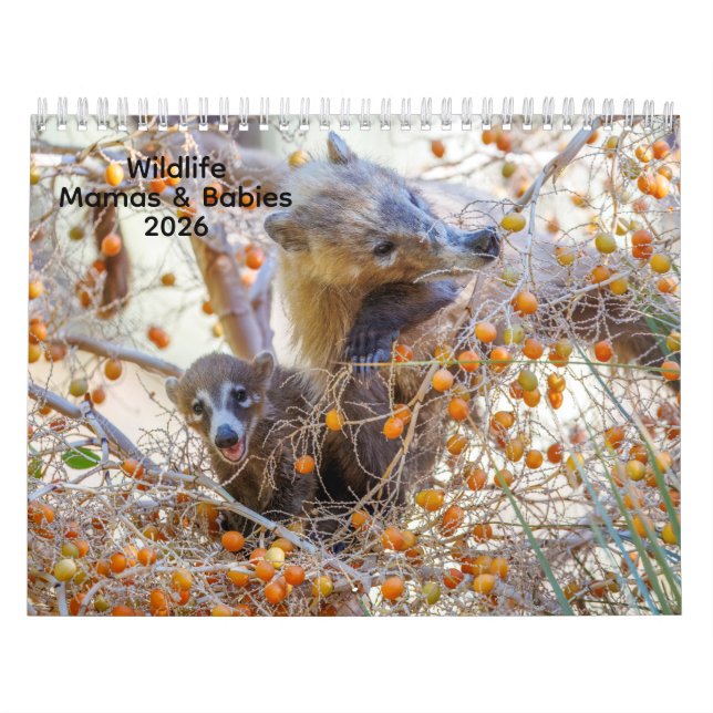 Mamas & Little Ones: A 2026 Wildlife Calendar (Cover)