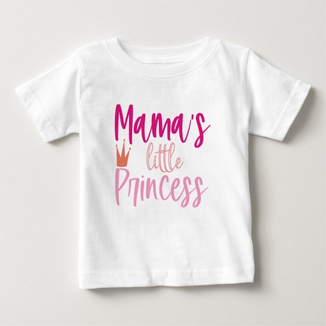 Mama's Little Princess. (Matching set). Baby T-Shirt (Front)